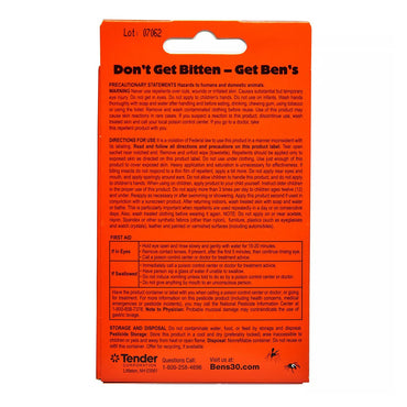 Bens Tick And Insect Repellent Wipes 30% Deet - 12 Ea