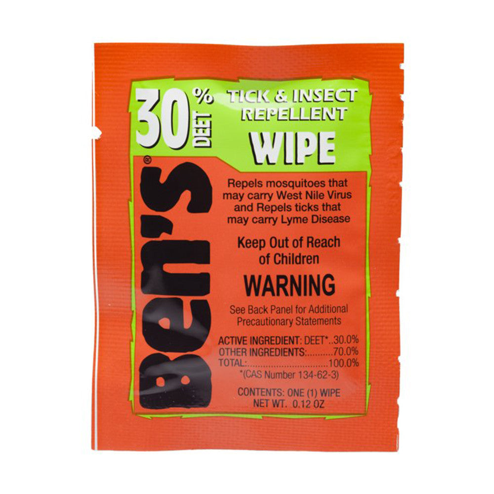 Bens Tick And Insect Repellent Wipes 30% Deet - 12 Ea