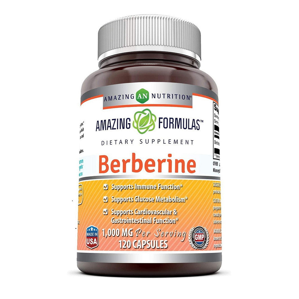 Amazing Nutrition Amazing Formulas Berberine 500 mg Capsules, 250 Ea