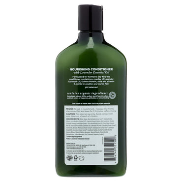Avalon Organics Nourishing Lavender Hair Conditioner, 11 Oz