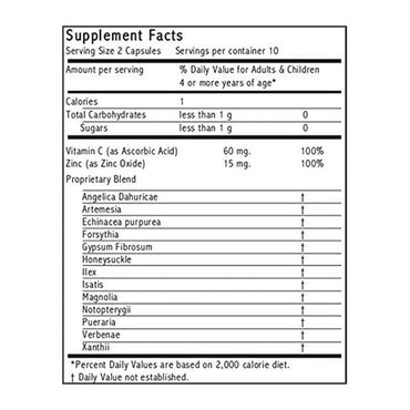 Arizona Natural Cold & Flu Formula Capsules, 60 Ea