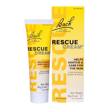 Bach Original Flower Essences Rescue Cream To Soothes And Heal The Skin, 1 Oz