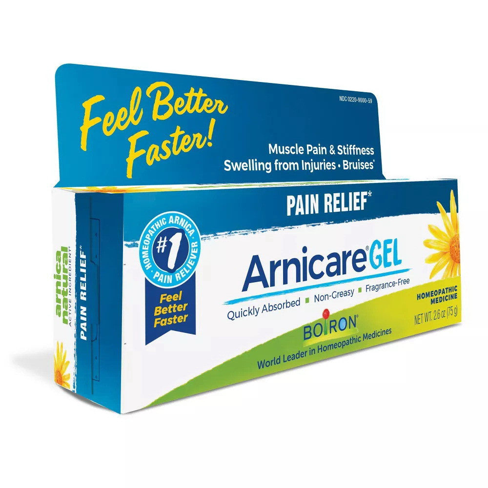 Boiron Arnicare Gel Homeopathic Medicine Pain Relief, 2.6 Oz
