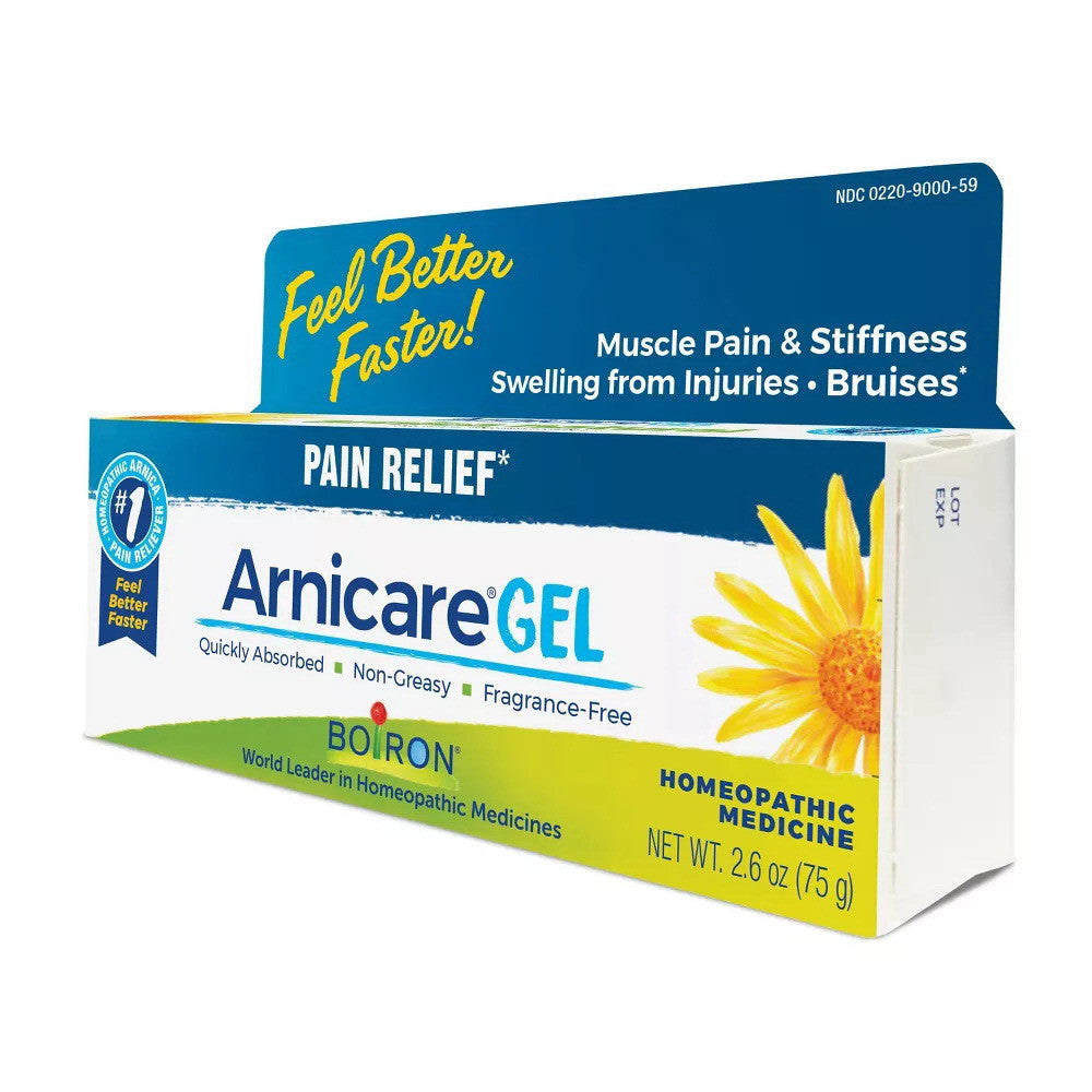 Boiron Arnicare Gel Homeopathic Medicine Pain Relief, 2.6 Oz