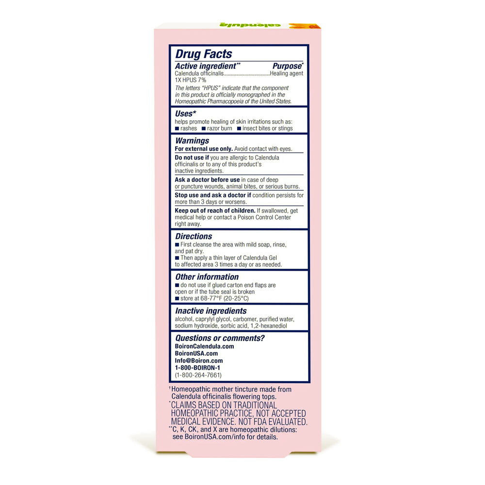 Boiron Homeopathic First Aid Calendula Cream, 2.6 Oz