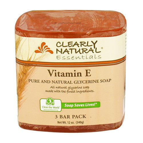 Clearly Natural Glycerine Soap Bar, Vitamin E, 3 Bars