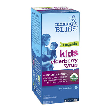 Mommys Bliss Organic Elderberry Syrup And Immunity Boost, 3 Oz