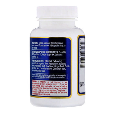 Clear Homeopathic Sinus And Ear Capsules - 60 Ea