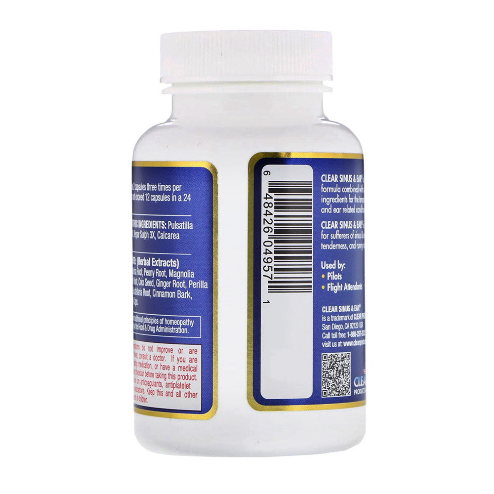 Clear Homeopathic Sinus And Ear Capsules - 60 Ea