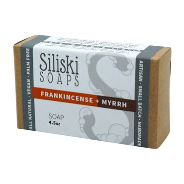 Siliski Soaps Simple Skincare Bath Soap, Frankincense And Myrrh, 4.5 Oz