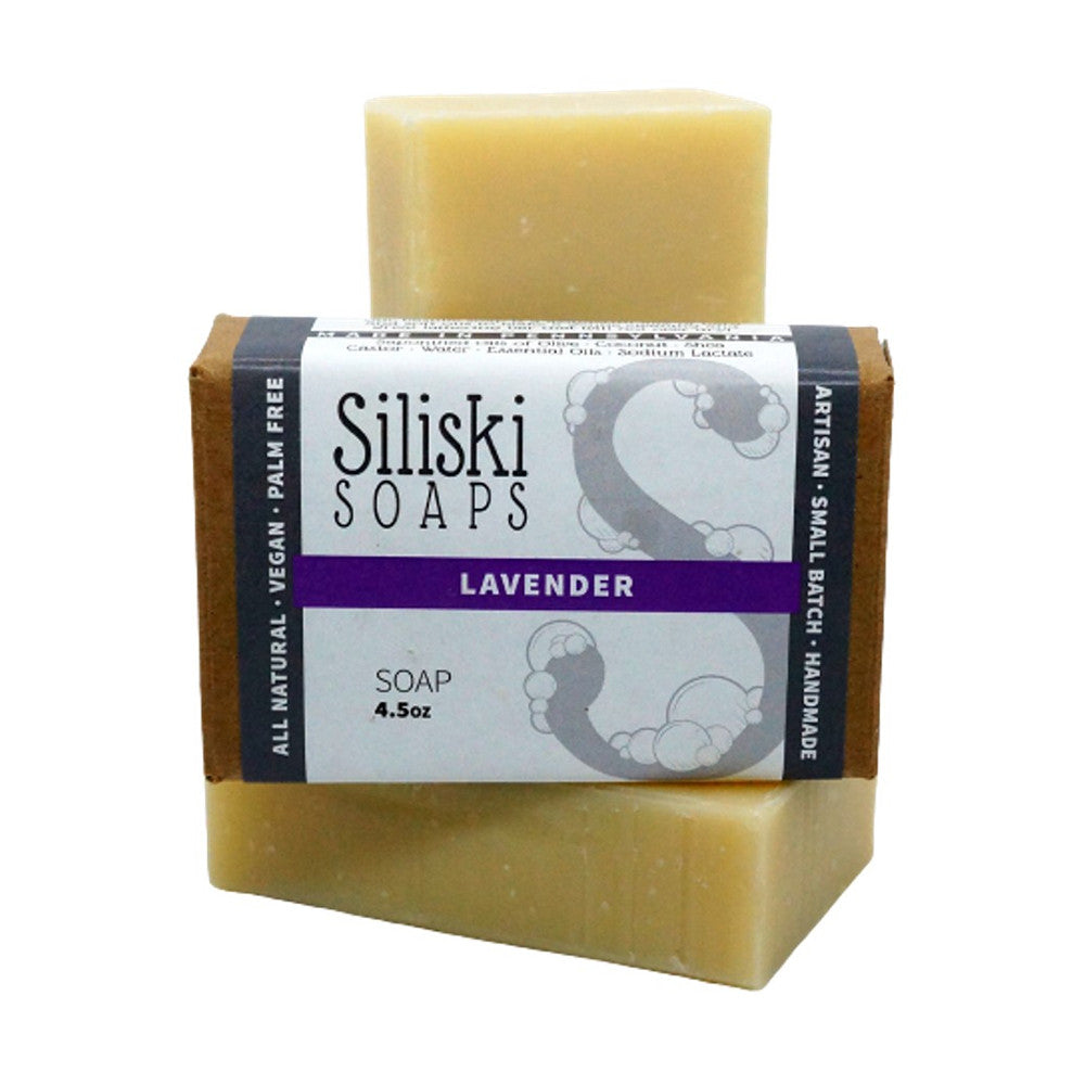 Siliski Soaps Simple Skincare, Bath Soap, Lavender, 4.5 Oz