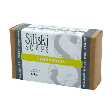 Siliski Soaps Simple Skincare Bath Soap, Lemongrass, 4.5 Oz