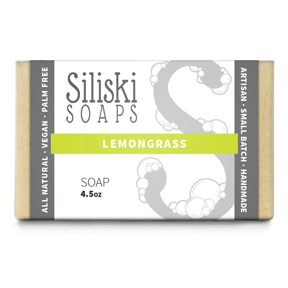 Siliski Soaps Simple Skincare Bath Soap, Lemongrass, 4.5 Oz