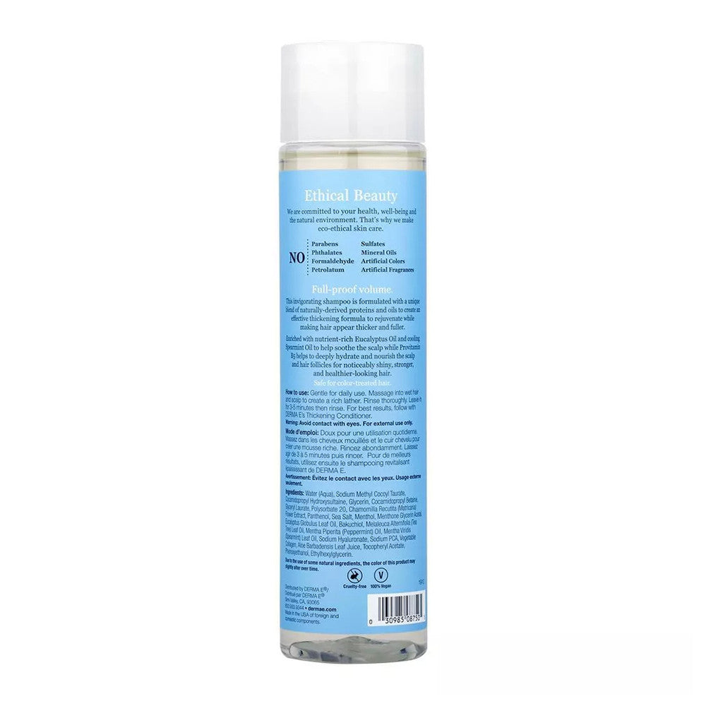 Derma E Thickening Shampoo, 10 Oz