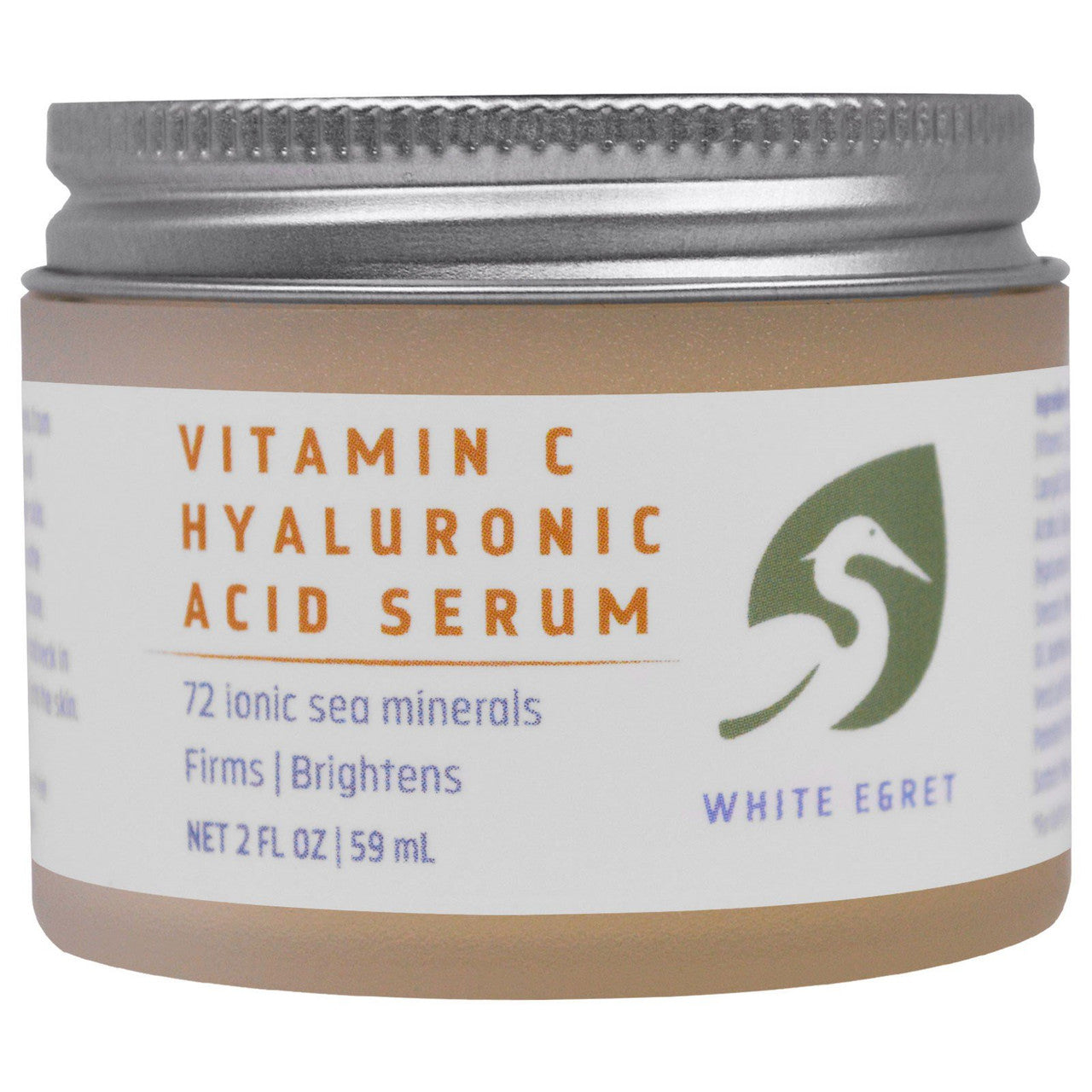 White Egret Vitamin C Hyaluronic Acid Face Serum, 2 Oz