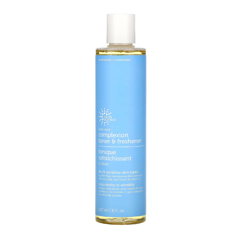 Earth Science Aloe Vera Complexion Toner and Freshener for Refreshing and Soothing Skin 8Oz (237ml)