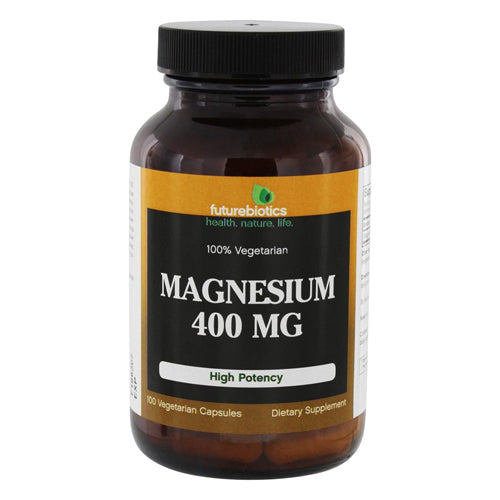 Futurebiotics Magnesium 400mg High Potency Vegetarian Capsules 100Ea