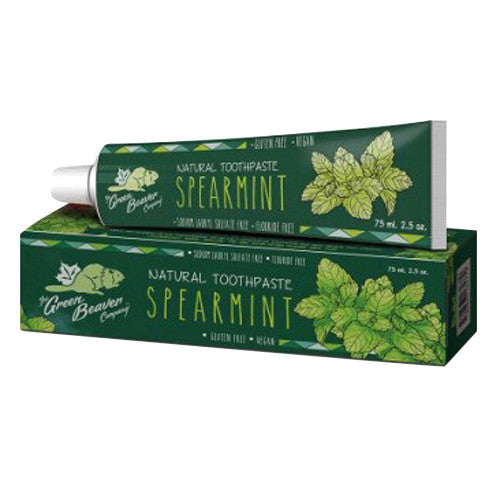 The Green Beaver Company Spearmint Natural Toothpaste, 2.5 Oz