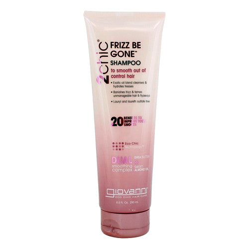 Giovanni 2chic Frizz Be Gone Hair Shampoo, Shea Butter and Sweet Almond Oil, 8.5 Oz