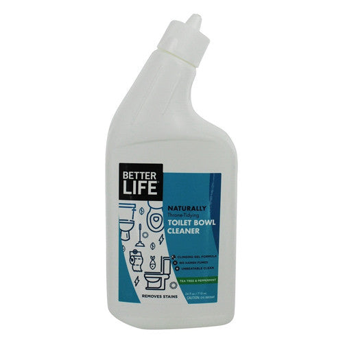 Better Life Natural Toilet Bowl Cleaner with Tea Tree and Peppermint Clinging Gel Formula, 24 OZ