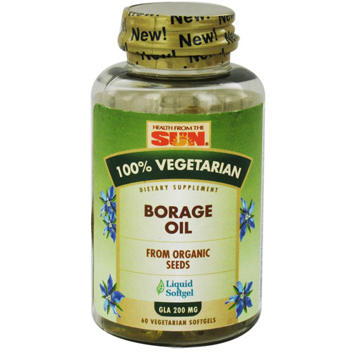 Health From The Sun Borage Oil Vegetarian Dietary Supplement Softgels 60Ea