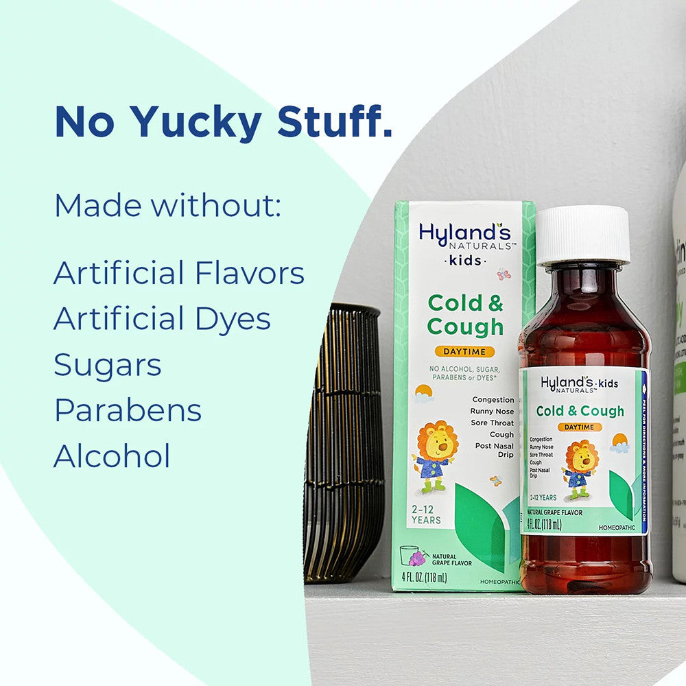 Hylands Cold N Cough 4 Kids Multi-Symptom Cold Relief Syrup - 4 Oz