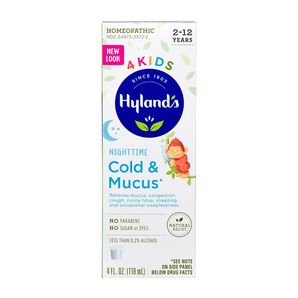 Hylands Naturals 4 Kids Cold n Mucus Cough & Cold Liquid, 4 Oz