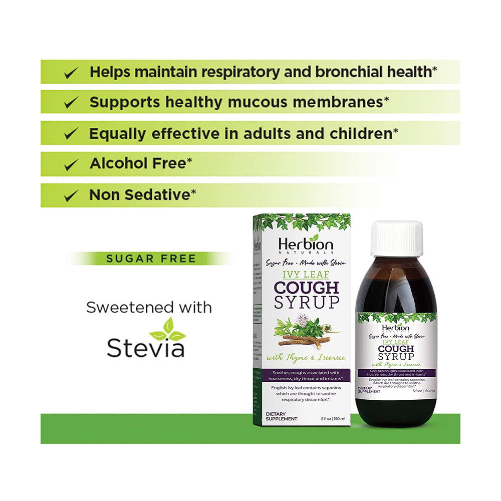 Herbion Ivy Leaf Syrup with Thyme, 5 Oz