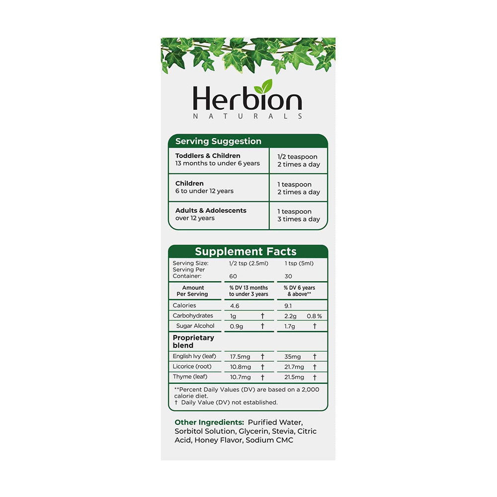 Herbion Ivy Leaf Syrup with Thyme, 5 Oz