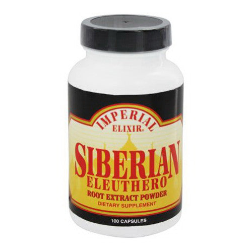Imperial Elixir Siberian Eleuthero Root Extract Powder - 100 Capsules