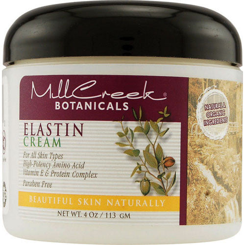 Mill Creek Botanicals Elastin Skin Cream For All Skin Types - 4 Oz