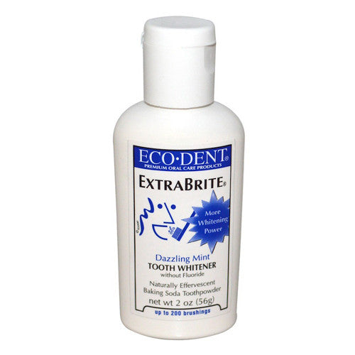 Eco-Dent Extrabrite Dazzling Mint Toothpowder, Fluoride Free - 2 oz