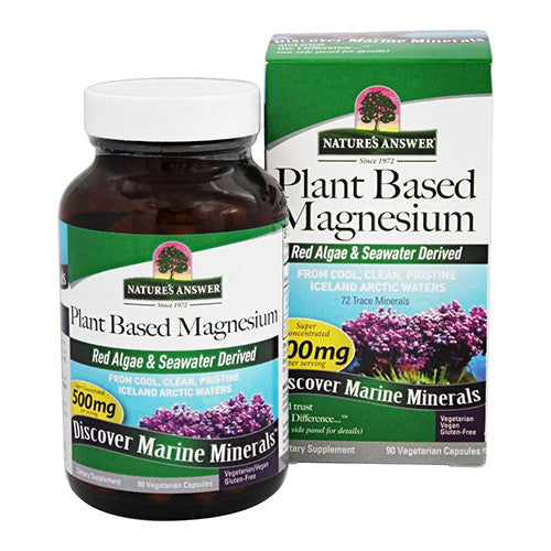 Natures Answer Plant Based 500 mg Magnesium Capsules , 90 Ea