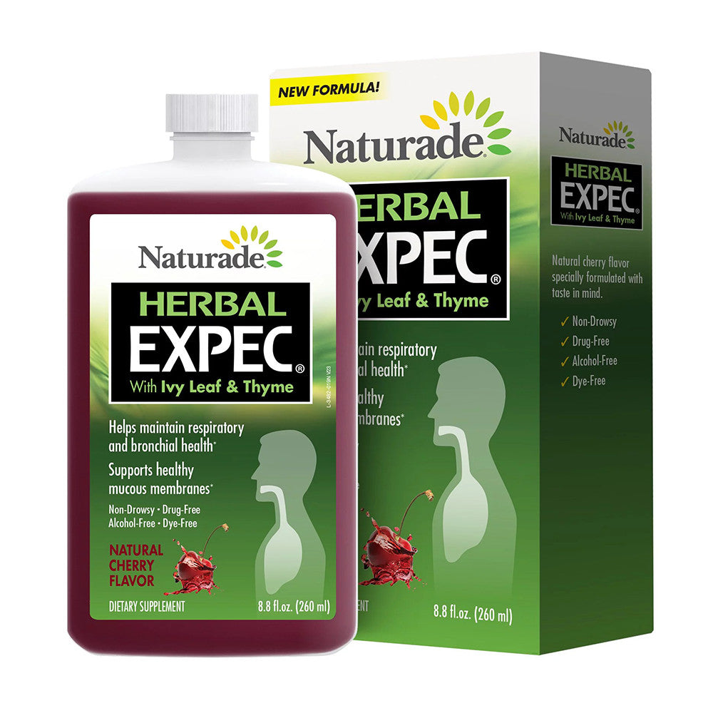 Naturade Alcohol-Free Expect Herbal Expectorant, Natural Cherry Flavor, 8.8 Oz
