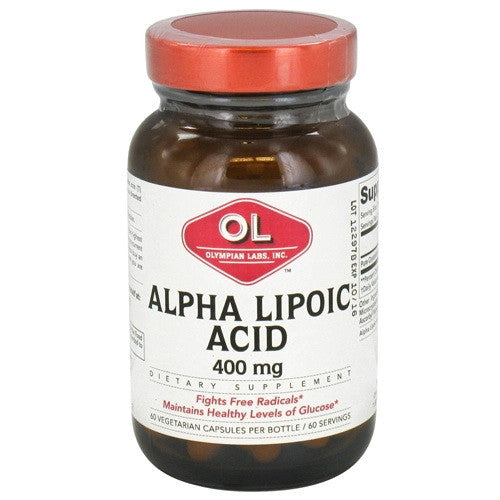 Olympian Labs Alpha Lipoic Acid 400 Mg Vegetarian Capsules - 60 Ea