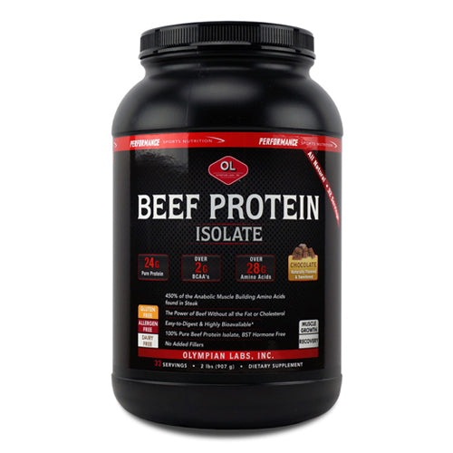 Olympian Labs PSN Beef Protein Supplement Powder, Choclate, 2 Lbs