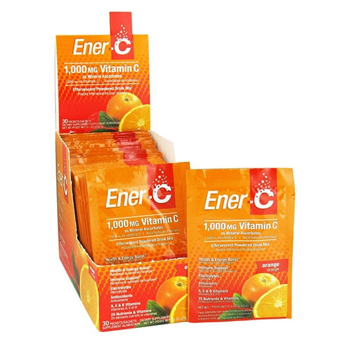 Ener C Immune Support Vitamin C Effervescent Drink Mix Orange 30Ea