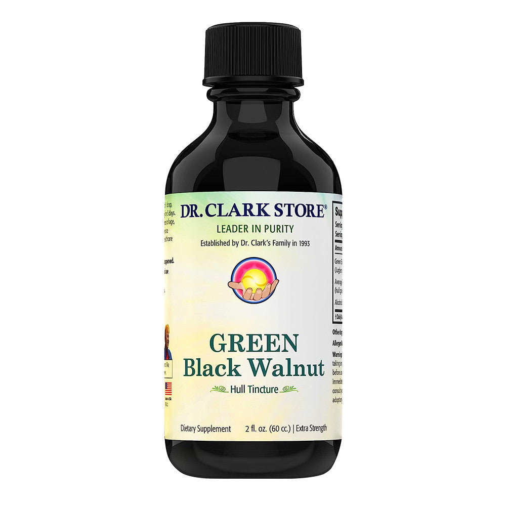 Dr Clark Store Green Black Walnut Hull Tincture, 2 Oz