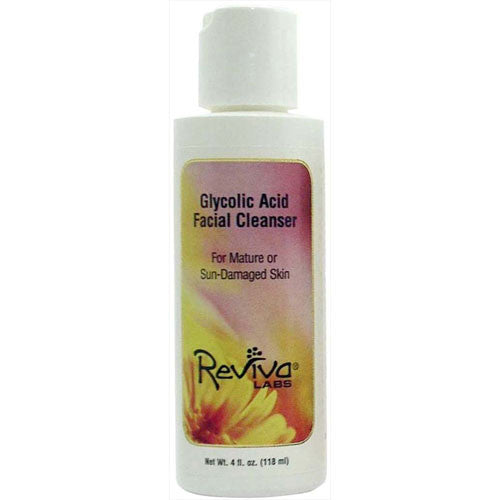 Reviva Glycolic Acid Facial Cleanser For Mature And Sun Damaged Skin - 4 Oz