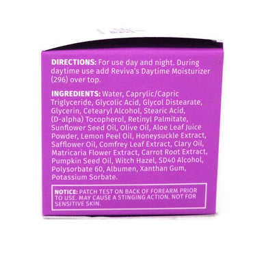 Reviva 10% Glycolic Acid Face Cream Exfoliation And Cell Renewal For Mature Skin, 1.5 Oz