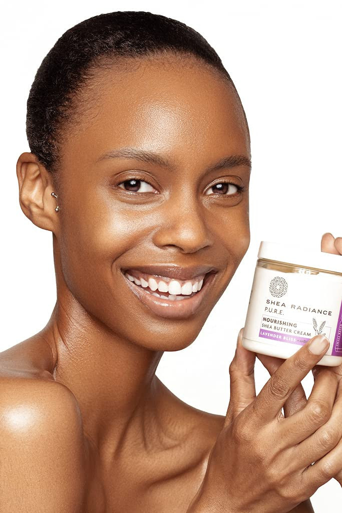 Shea Radiance Whipped Shea Butter with Colloidal Oatmeal, Lavender Bliss, 5 Oz
