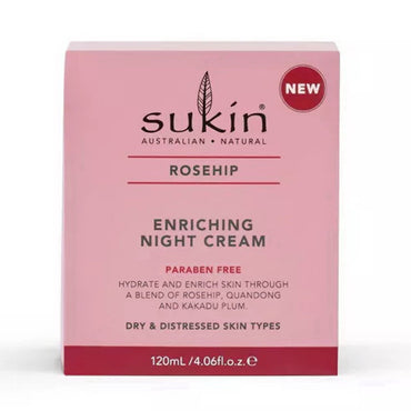 Sukin Rosehip Enriching Night Cream, 4.06 Oz
