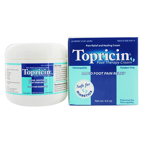 Topricin Foot Therapy Pain Relief Cream, 4 Oz
