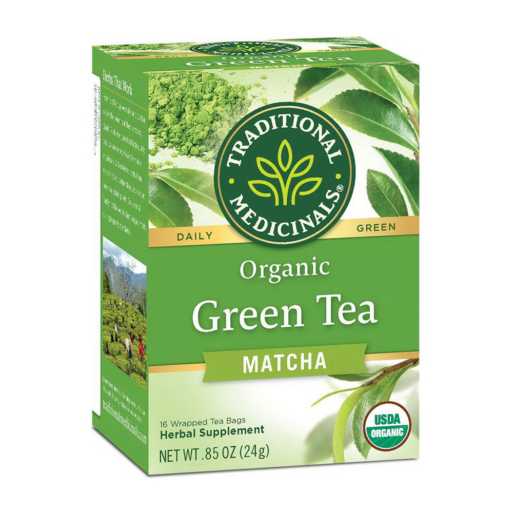 Traditional Medicinals Organic Green Tea Matcha Tea Bags, 16 Ea