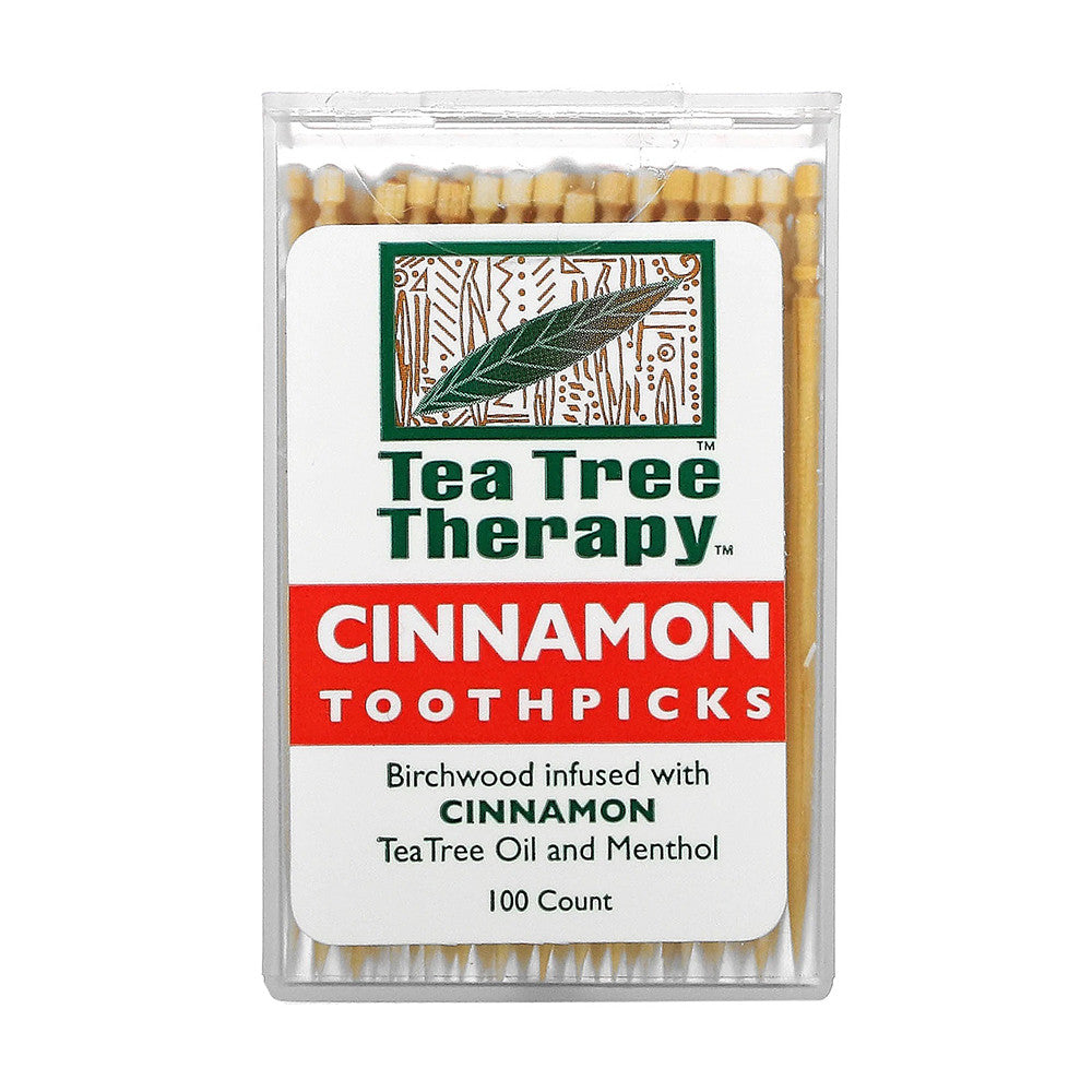 Tea Tree Therapy Toothpicks, Cinnamon - 100 Ea
