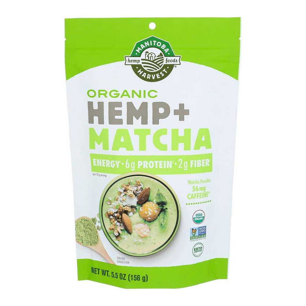Manitoba Harvest Organic Hemp And Matcha Powder, 5.5 Oz
