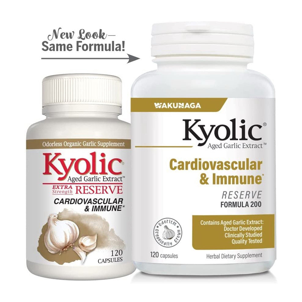 Kyolic Aged Garlic Extract, Extra Strength Reserve Capsules - 120 Ea