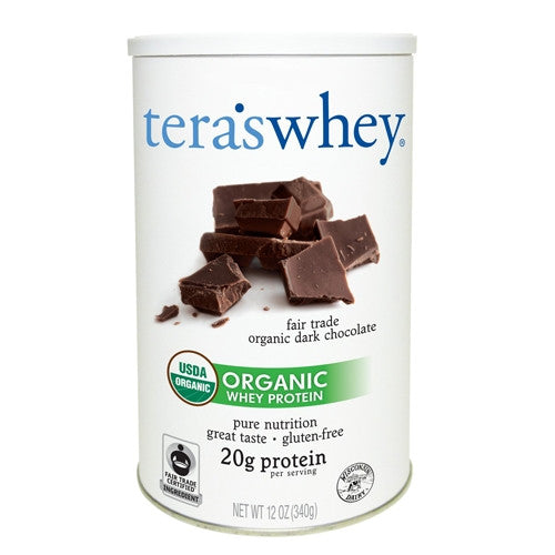 Teras Whey Organic Whey Protein Fair Trade Dark Chocolate, 12 Oz