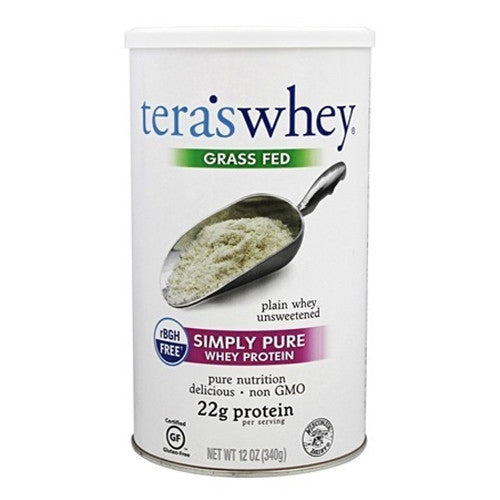 Teras Whey Grass Fed Simply Pure Whey Protein Powder, Unsweetened, 12 Oz