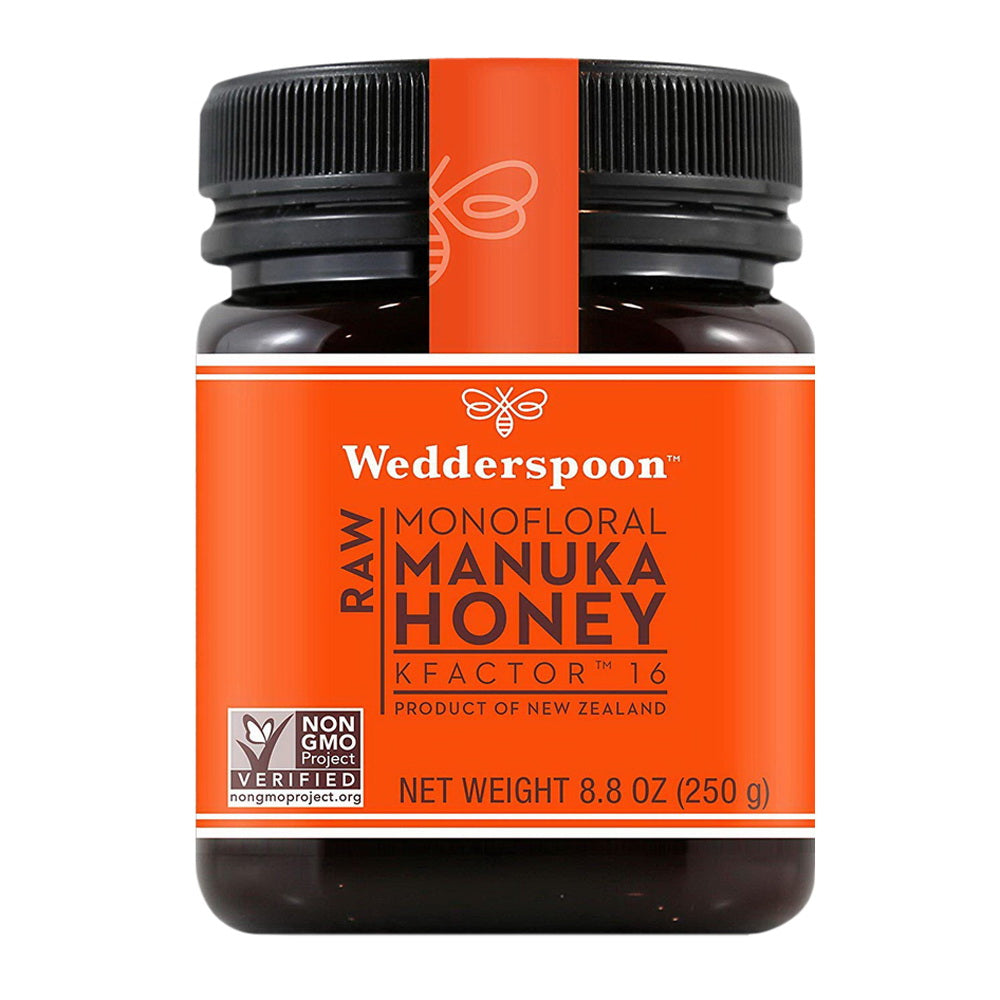 Wedderspoon KFactor 16 Raw Monofloral Manuka Honey, 8.8 Oz